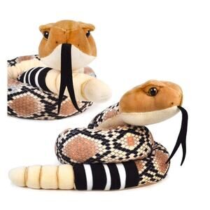 Tiger Tale Toys Rambo the Rattlesnake Plush Toy New!